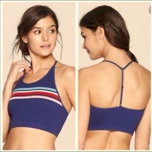 Target Colsie ribbed navy bralette tank size M